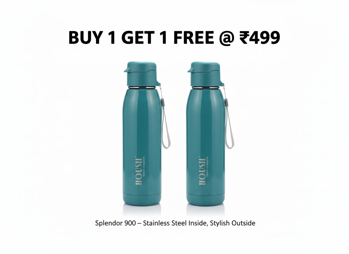 Splendor 900ml Stainless Steel Inner Water Bottle - Durable Leak-Proof Hydration