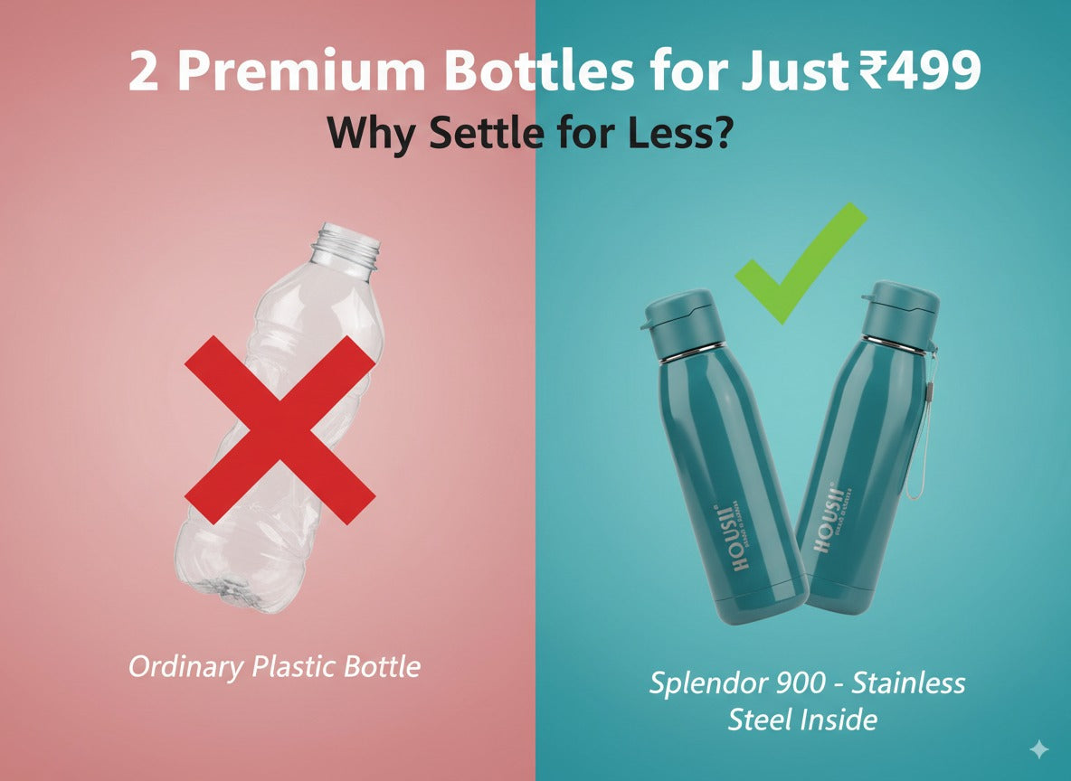 Splendor 900ml Stainless Steel Inner Water Bottle - Durable Leak-Proof Hydration