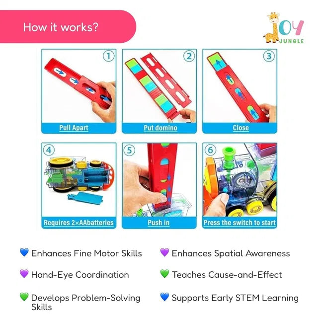 Train Toy Domino Set for Kids β BPA-Free Plastic with Sound Effects