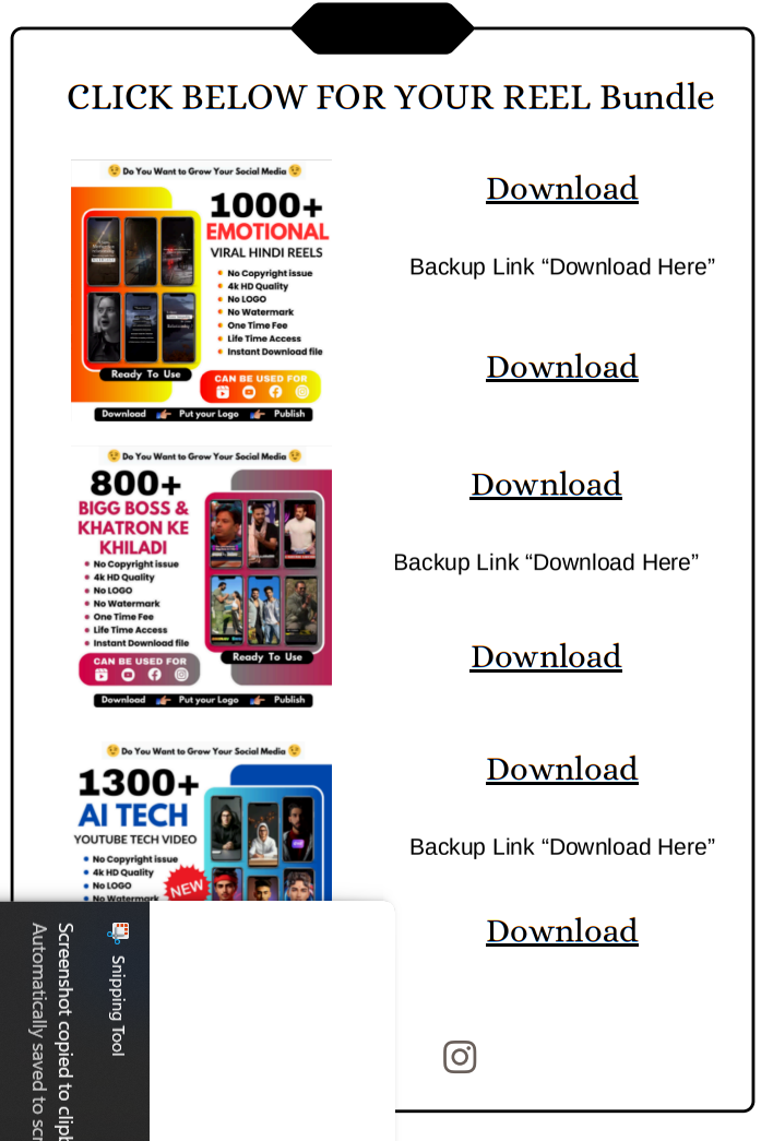 Ultimate Reel Vault The Largest Collection of 4K Viral Reels Across Every Niche